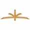 Ekena Millwork Davenport Rough Sawn Timber Gable Bracket, Western Red Cedar, 72"W x 24"H x 4"D x 4"F, 8/12 Pitch GBW072X24X0404DAV00RWR - alternate 1